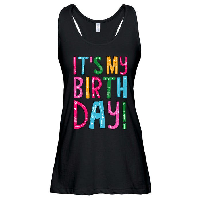 It's My Birthday for Wo, Teens, Girl Birthday Gift Ladies Essential Flowy Tank