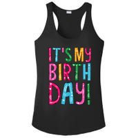 It's My Birthday for Wo, Teens, Girl Birthday Gift Ladies PosiCharge Competitor Racerback Tank