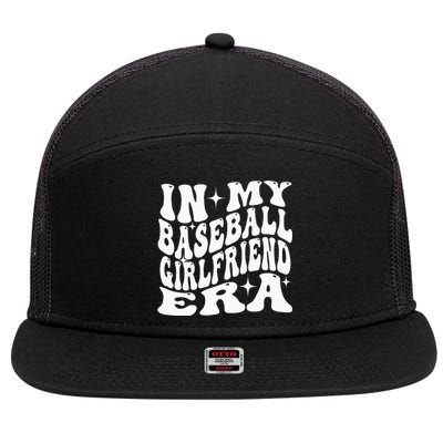 In My Baseball Girlfriend Era 7 Panel Mesh Trucker Snapback Hat