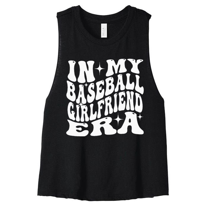 In My Baseball Girlfriend Era Women's Racerback Cropped Tank