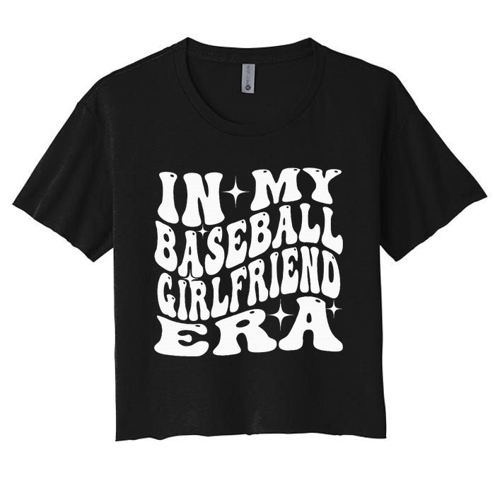 In My Baseball Girlfriend Era Women's Crop Top Tee