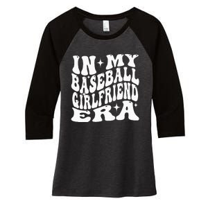 In My Baseball Girlfriend Era Women's Tri-Blend 3/4-Sleeve Raglan Shirt