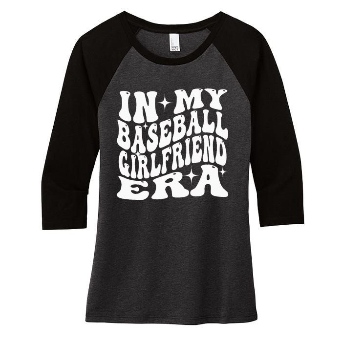 In My Baseball Girlfriend Era Women's Tri-Blend 3/4-Sleeve Raglan Shirt