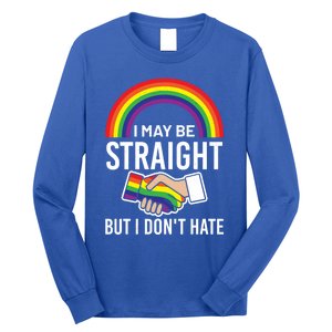 I May Be Straight But I Dont Hate Maybe Lgbt Csd Gift Long Sleeve Shirt