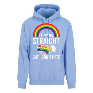 I May Be Straight But I Dont Hate Maybe Lgbt Csd Gift Unisex Surf Hoodie