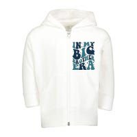 In My Big Brother Era Family Brother Toddler Zip Fleece Hoodie