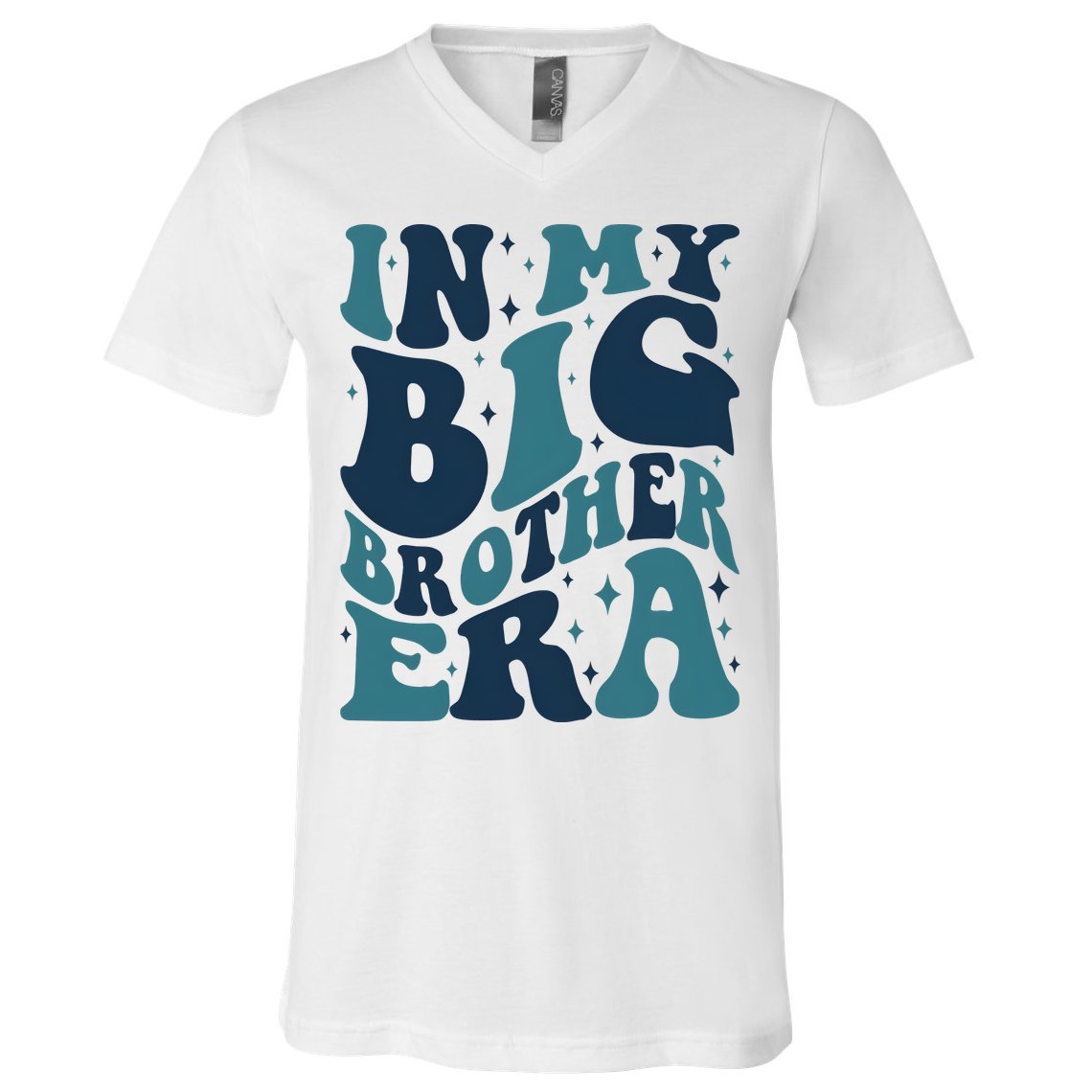 In My Big Brother Era Family Brother V-Neck T-Shirt