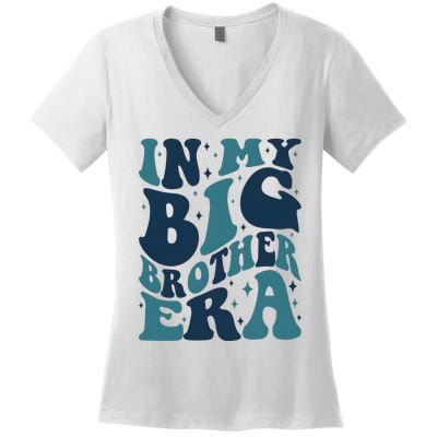 In My Big Brother Era Family Brother Women's V-Neck T-Shirt