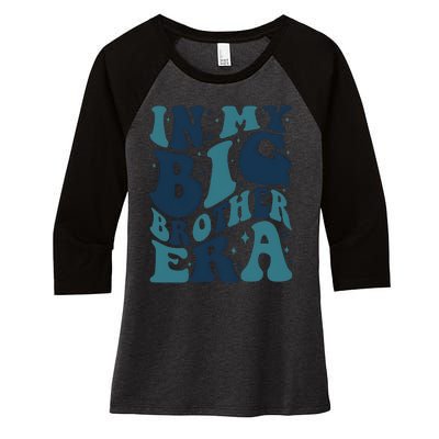 In My Big Brother Era Family Brother Women's Tri-Blend 3/4-Sleeve Raglan Shirt