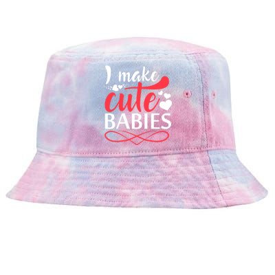 I MAKE CUTE BABIES Tie-Dyed Bucket Hat