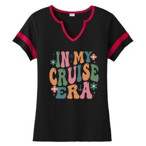 In My Cruise Era Cruising Lover Ladies Halftime Notch Neck Tee