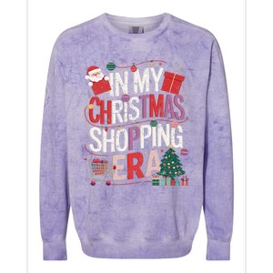 In My Christmas Shopping Era Cute Xmas Merry Christmas Women Colorblast Crewneck Sweatshirt