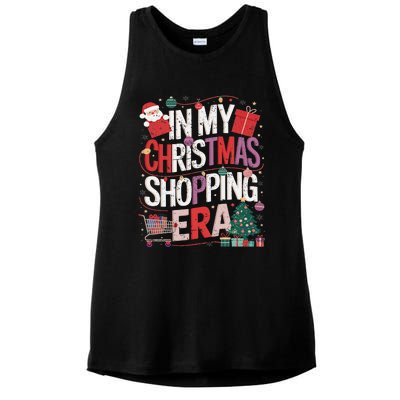 In My Christmas Shopping Era Cute Xmas Merry Christmas Women Ladies PosiCharge Tri-Blend Wicking Tank