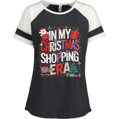 In My Christmas Shopping Era Cute Xmas Merry Christmas Women Enza Ladies Jersey Colorblock Tee