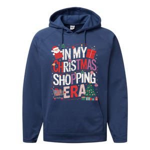 In My Christmas Shopping Era Cute Xmas Merry Christmas Women Performance Fleece Hoodie