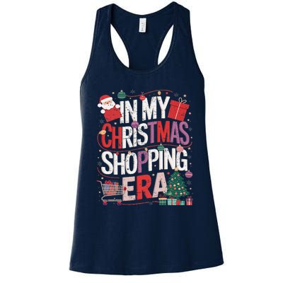 In My Christmas Shopping Era Cute Xmas Merry Christmas Women Women's Racerback Tank