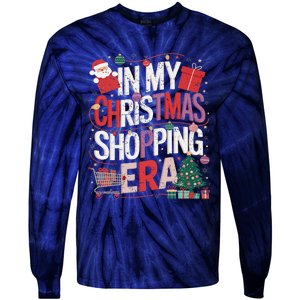 In My Christmas Shopping Era Cute Xmas Merry Christmas Women Tie-Dye Long Sleeve Shirt