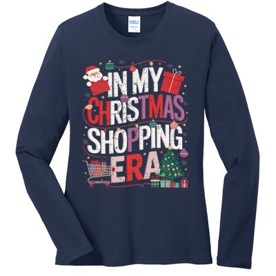 In My Christmas Shopping Era Cute Xmas Merry Christmas Women Ladies Long Sleeve Shirt