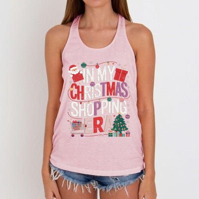 In My Christmas Shopping Era Cute Xmas Merry Christmas Women Women's Knotted Racerback Tank