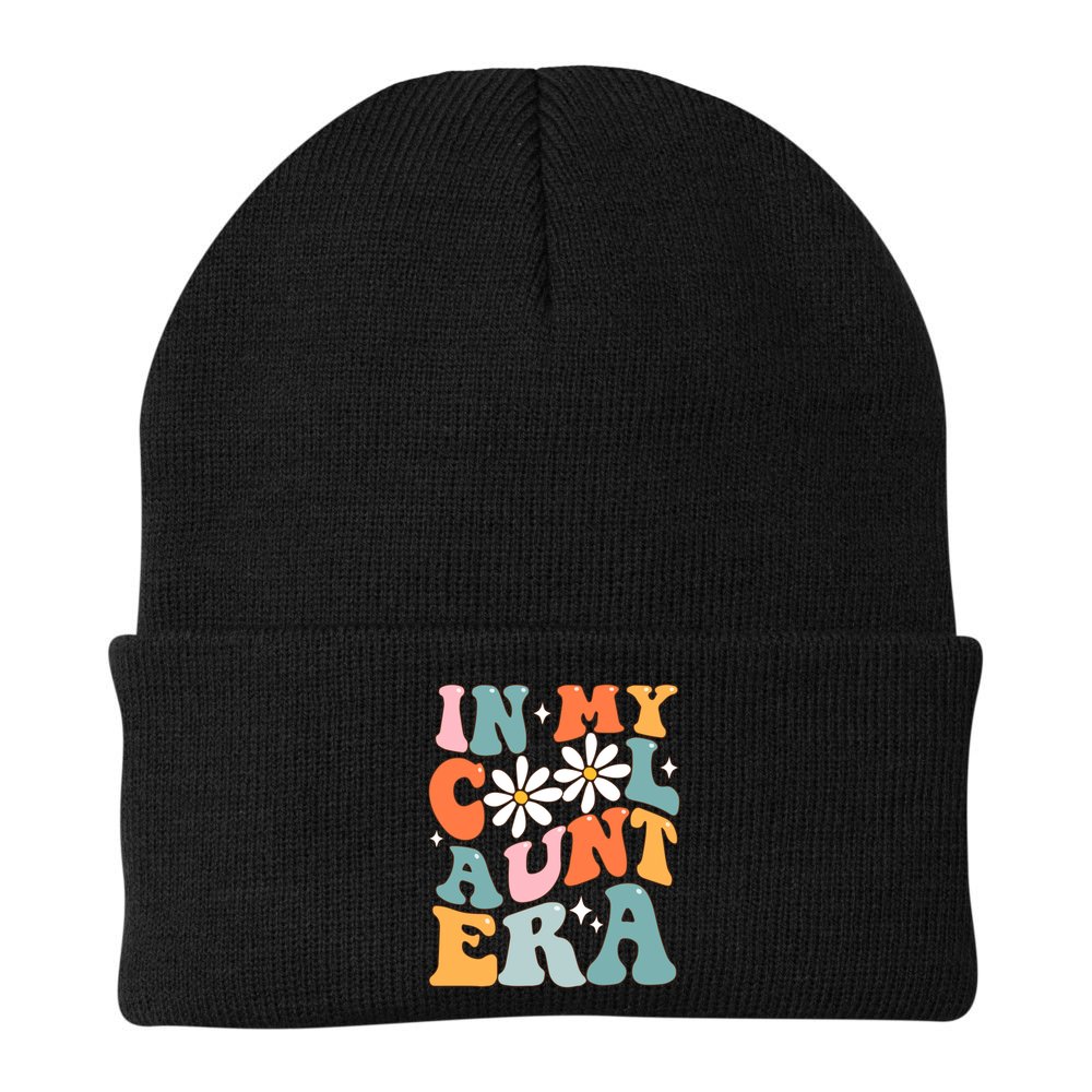 In My Cool Aunt Era Smile Mothers Day Cool Funny Gift For Auntie Gift Beanie
