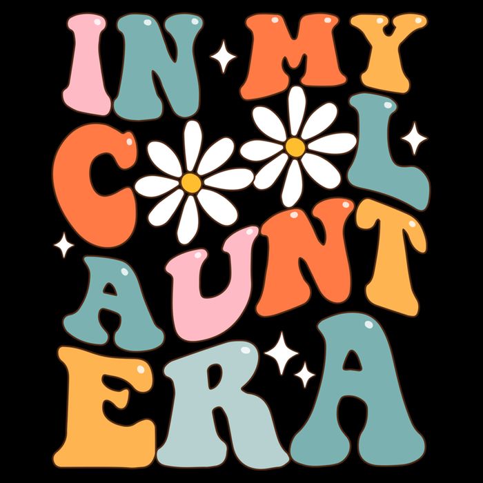 In My Cool Aunt Era Smile Mothers Day Cool Funny Gift For Auntie Gift Drawstring Bag