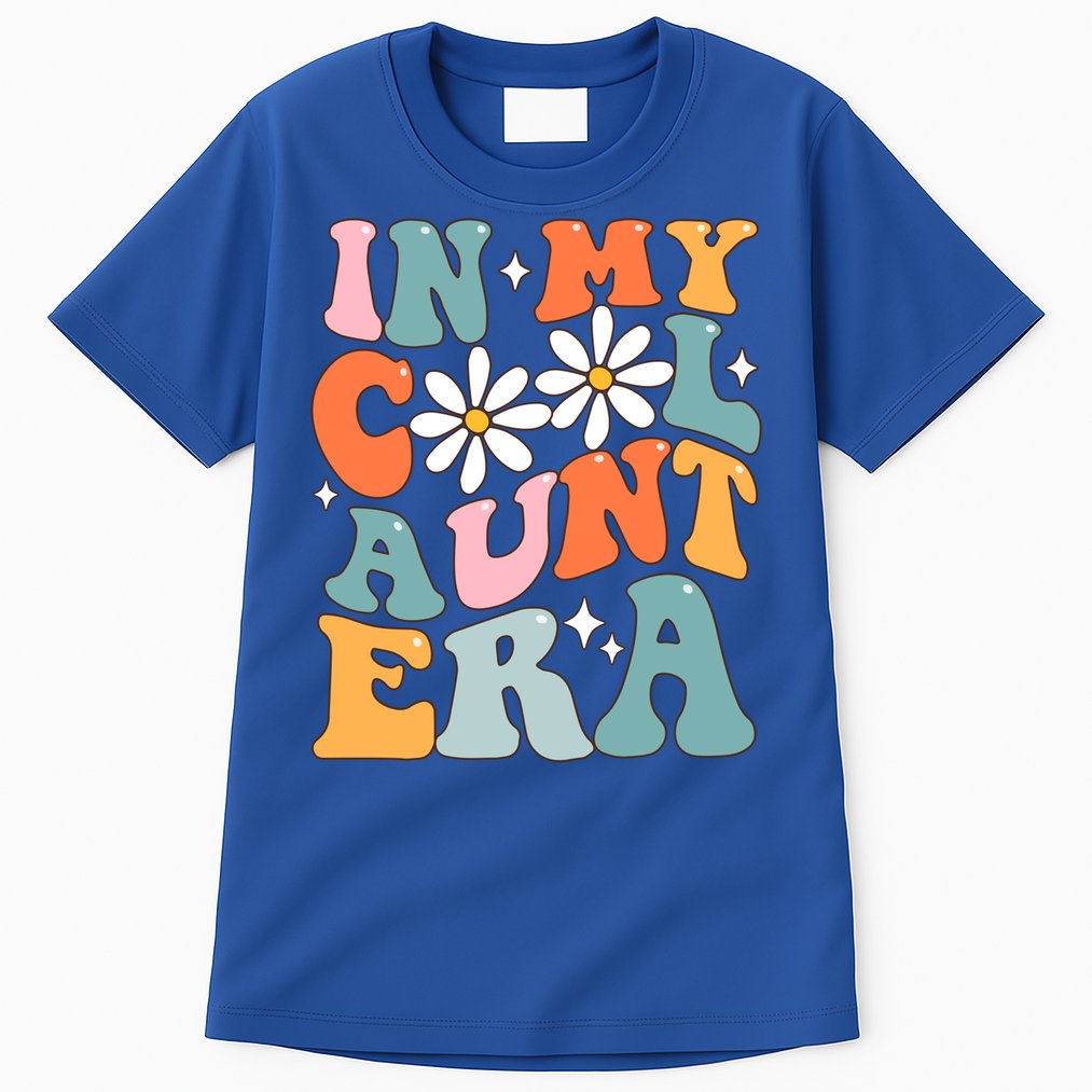 In My Cool Aunt Era Smile Mothers Day Cool Funny Gift For Auntie Gift Tall T-Shirt