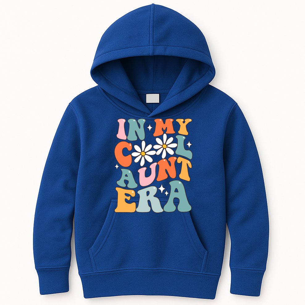 In My Cool Aunt Era Smile Mothers Day Cool Funny Gift For Auntie Gift Kids Hoodie