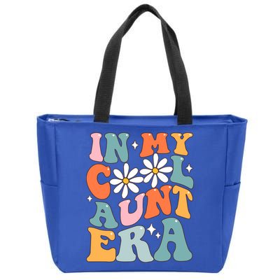 In My Cool Aunt Era Smile Mothers Day Cool Funny Gift For Auntie Gift Zip Tote Bag