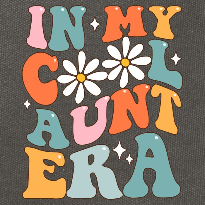 In My Cool Aunt Era Smile Mothers Day Cool Funny Gift For Auntie Gift Cotton Canvas Backpack