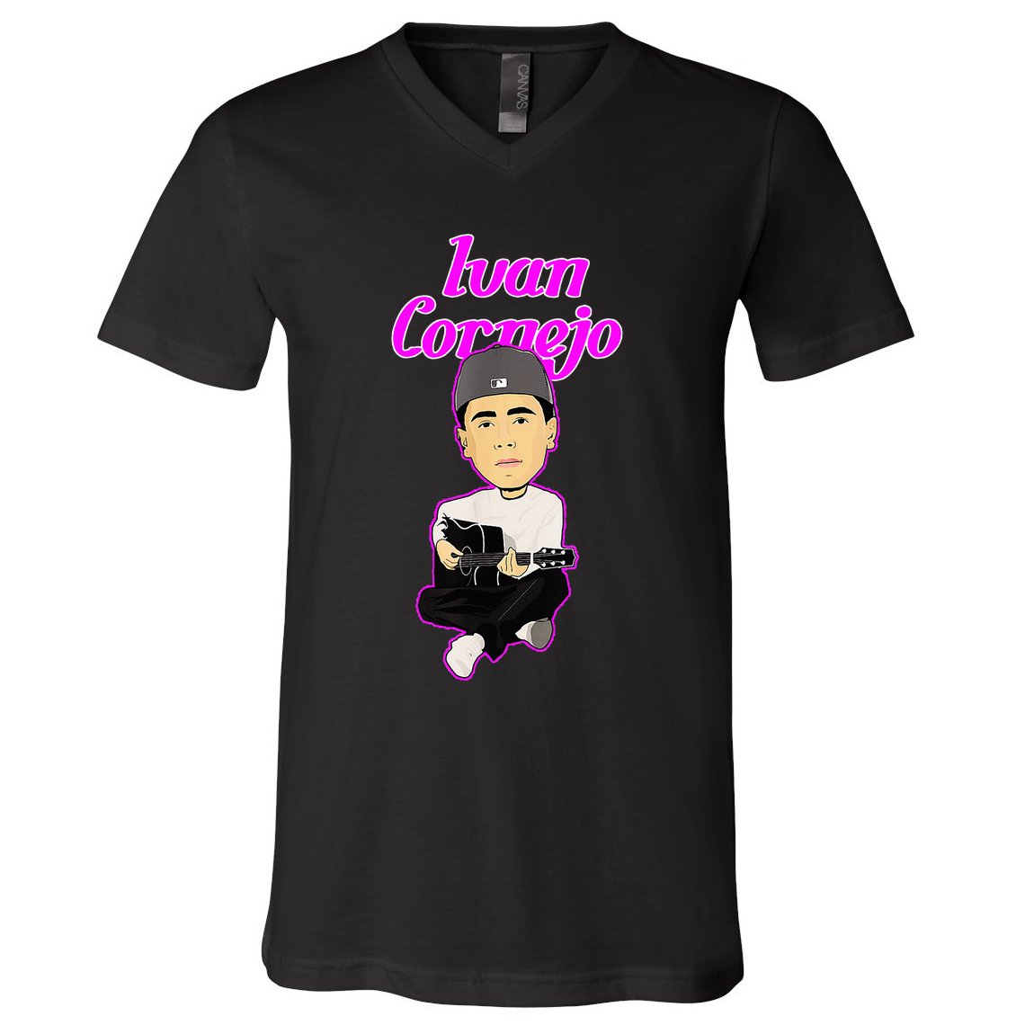 Ivan Mexico Cornejo Acustico Musica Cantante Music Mexico V-Neck T-Shirt