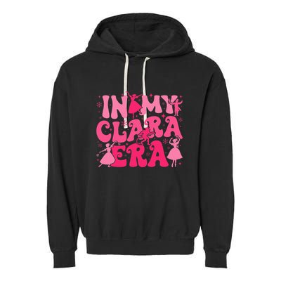 In My Clara Era Nutcracker Ballet Sugar Plum Fairy Groovy  Garment-Dyed Fleece Hoodie
