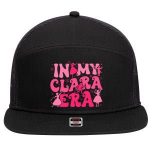 In My Clara Era Nutcracker Ballet Sugar Plum Fairy Groovy  7 Panel Mesh Trucker Snapback Hat