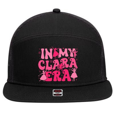 In My Clara Era Nutcracker Ballet Sugar Plum Fairy Groovy  7 Panel Mesh Trucker Snapback Hat