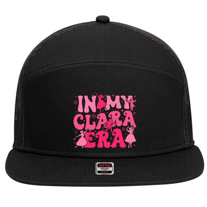 In My Clara Era Nutcracker Ballet Sugar Plum Fairy Groovy  7 Panel Mesh Trucker Snapback Hat