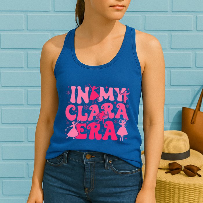 In My Clara Era Nutcracker Ballet Sugar Plum Fairy Groovy  Womens Tank Top