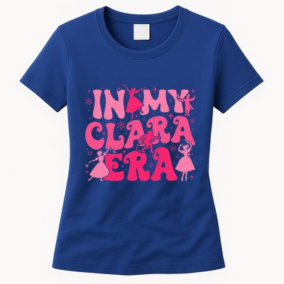 In My Clara Era Nutcracker Ballet Sugar Plum Fairy Groovy  Womens T-Shirt