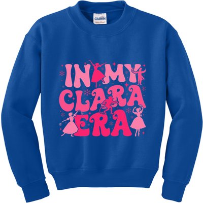 In My Clara Era Nutcracker Ballet Sugar Plum Fairy Groovy  Kids Sweatshirt