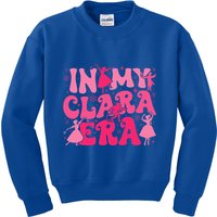 In My Clara Era Nutcracker Ballet Sugar Plum Fairy Groovy  Kids Sweatshirt