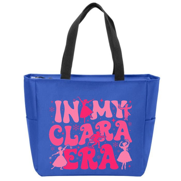 In My Clara Era Nutcracker Ballet Sugar Plum Fairy Groovy  Zip Tote Bag