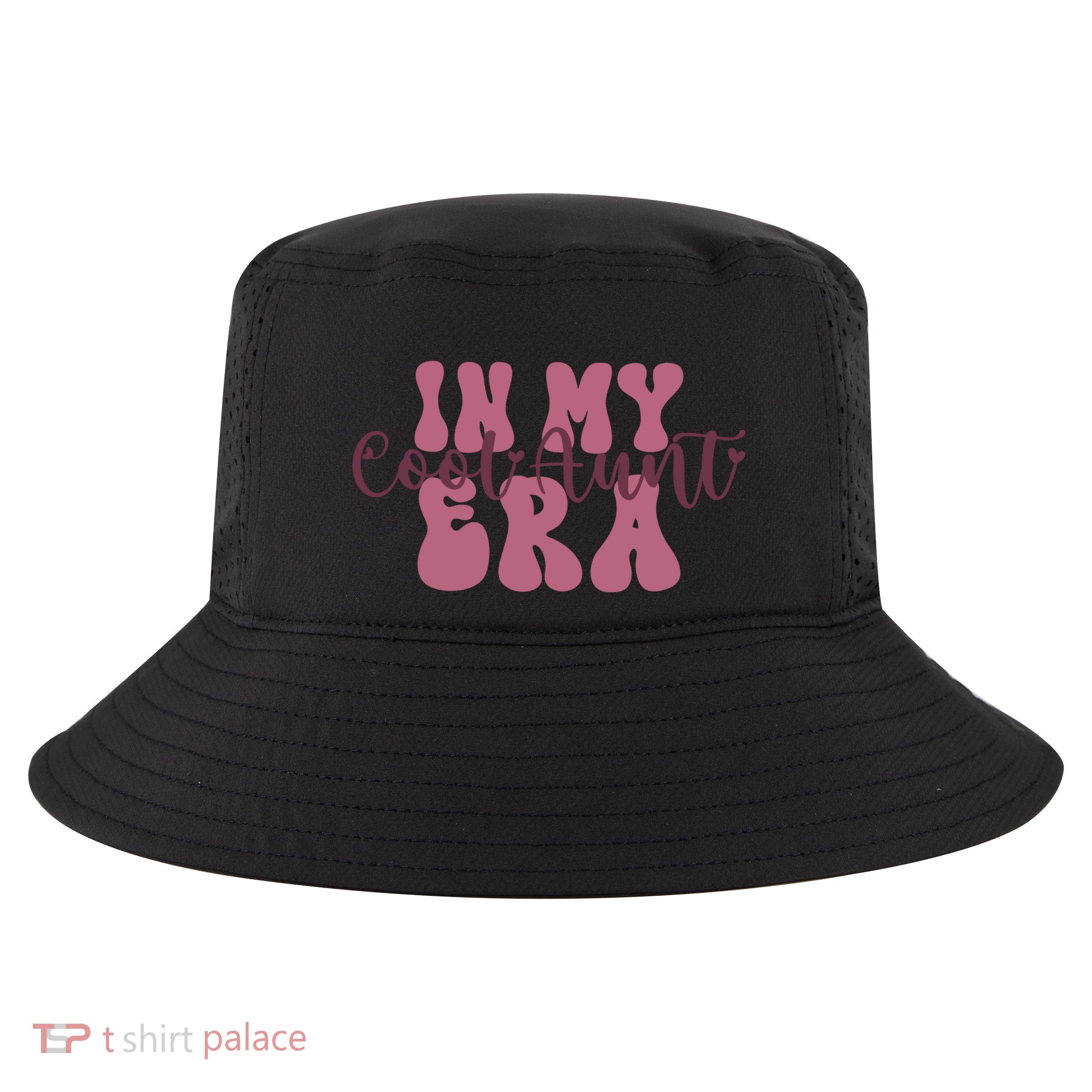In My Cool Aunt Era Groovy Retro Aunties Gift Cool Comfort Performance Bucket Hat