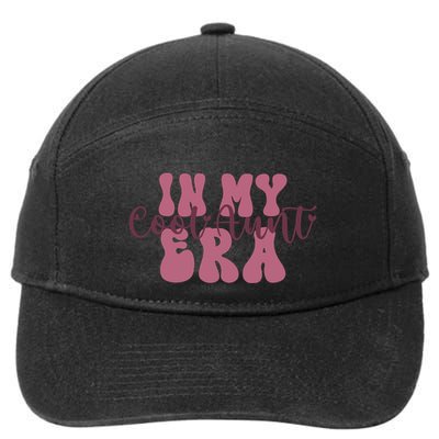In My Cool Aunt Era Groovy Retro Aunties Gift 7-Panel Snapback Hat