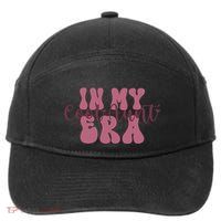 In My Cool Aunt Era Groovy Retro Aunties Gift 7-Panel Snapback Hat