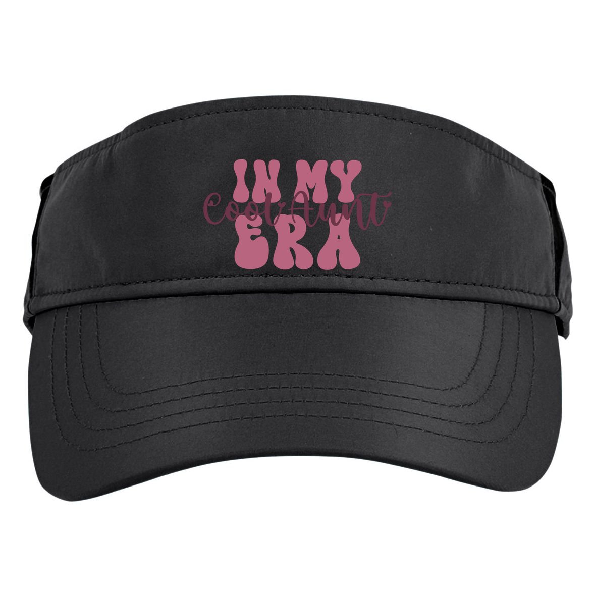 In My Cool Aunt Era Groovy Retro Aunties Gift Adult Drive Performance Visor