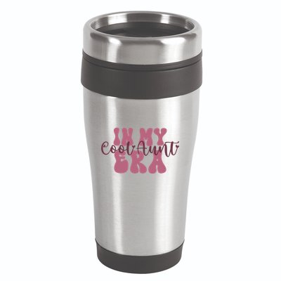 In My Cool Aunt Era Groovy Retro Aunties Gift 16oz Travel Tumbler