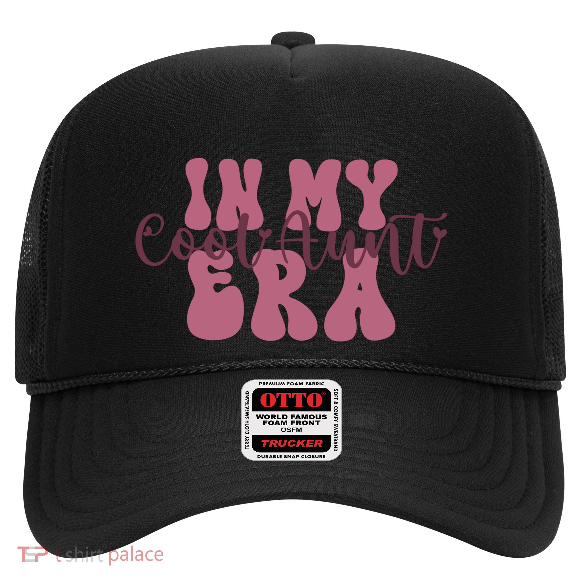 In My Cool Aunt Era Groovy Retro Aunties Gift Trucker Hat