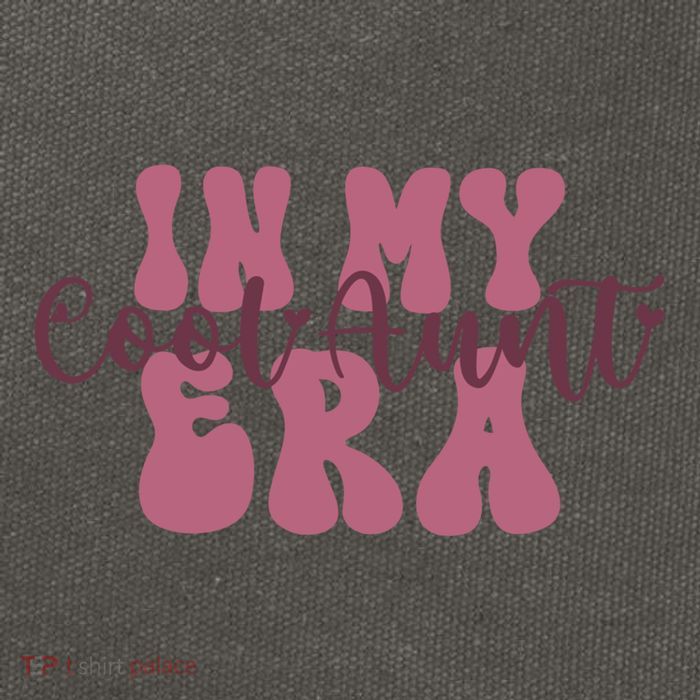 In My Cool Aunt Era Groovy Retro Aunties Gift Cotton Canvas Backpack