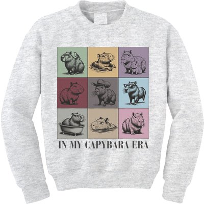 In My Capybara Era Capybara Lover Gift Kids Sweatshirt