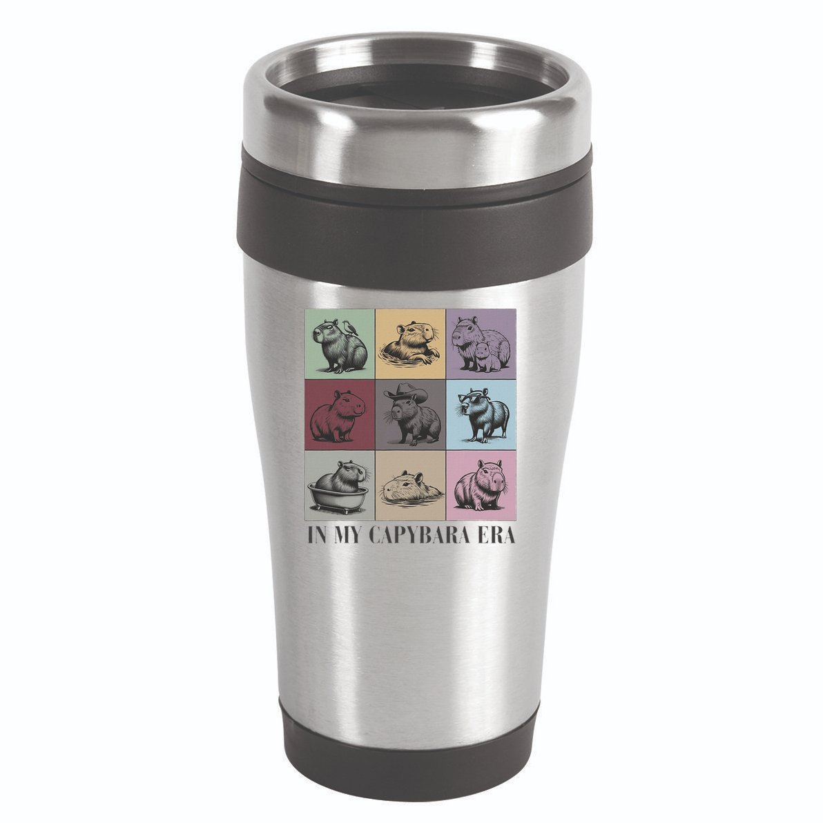 In My Capybara Era Capybara Lover Gift 16oz Travel Tumbler