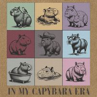 In My Capybara Era Capybara Lover Gift Cotton Canvas Backpack