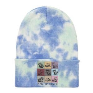 In My Capybara Era Capybara Lover Gift Tie Dye 12in Knit Beanie